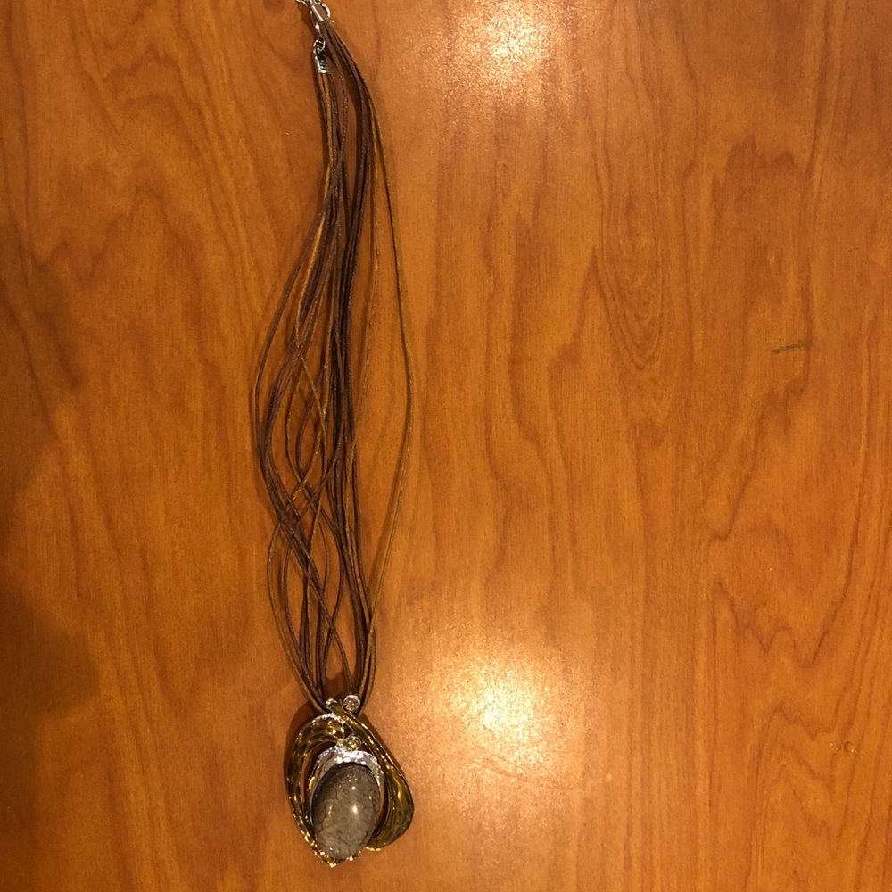 Grey & silver pendant